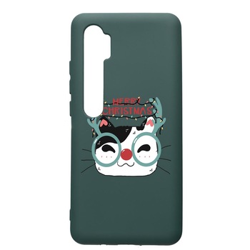 Husa Premium Silicon Compatibila Cu Xiaomi Mi Note 10, I Want To Be Rudolph, cu interiorul din material textil, protectie camera, Forest Green, PFG877 Husa Premium Silicon Compatibila Cu Xiaomi Mi Note 10, I Want To Be Rudolph, cu interiorul din material textil, protectie camera, Forest Green, PFG877