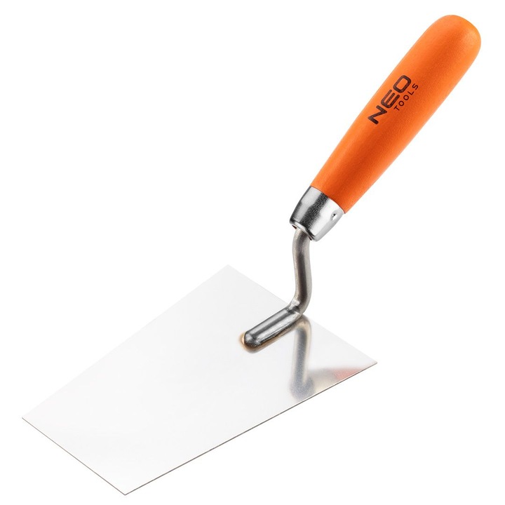 Професионална мистрия NEO Tools, трапецовидна форма, неръждаема стомана, дървена дръжка, 140 mm