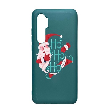 Husa Silicon Compatibila cu Xiaomi Mi Note 10 Lite, HoHoHo Santa Claus, rezistenta la uzura, anti-alunecare, ForestGreen, FG869 Husa Silicon Compatibila cu Xiaomi Mi Note 10 Lite, HoHoHo Santa Claus, rezistenta la uzura, anti-alunecare, ForestGreen, FG869