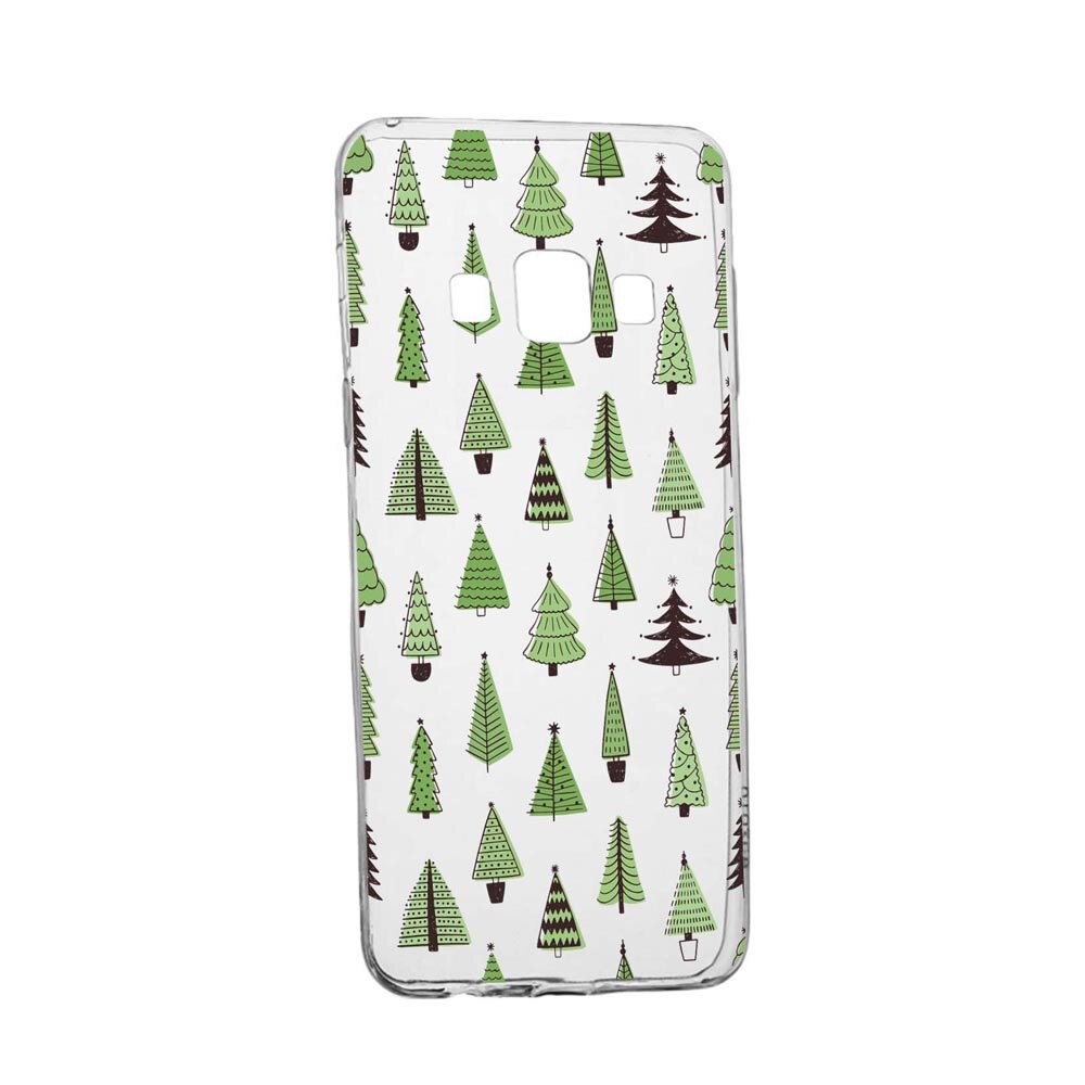 Husa Silicon Compatibila Cu Samsung Galaxy J3 2016, Christmas Tree Shapes, rezistenta la uzura, anti-alunecare, 872