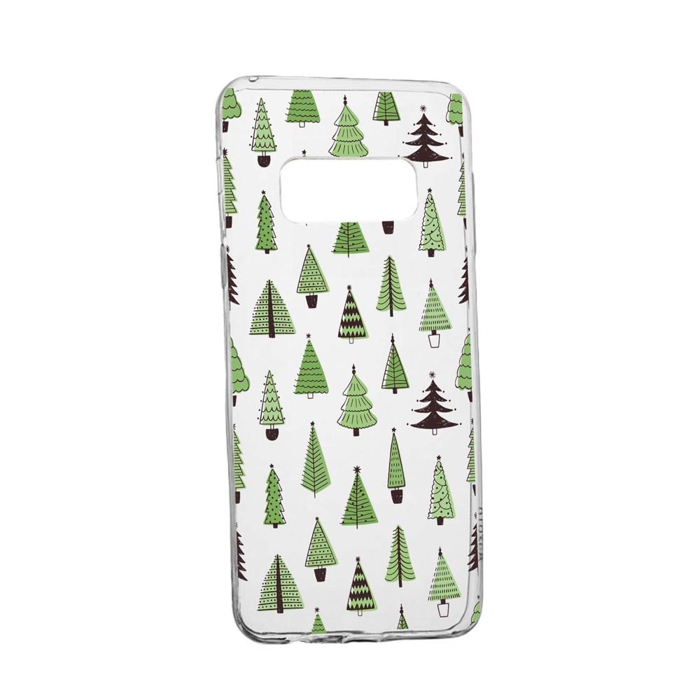 Husa Silicon Compatibila Cu Samsung Galaxy Note 9, Christmas Tree Shapes, rezistenta la uzura, anti-alunecare, 872