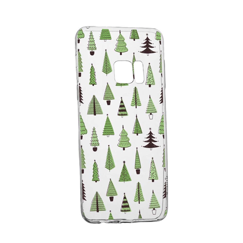 Husa Silicon Compatibila Cu Samsung Galaxy S6 Edge, Christmas Tree Shapes, rezistenta la uzura, anti-alunecare, 872