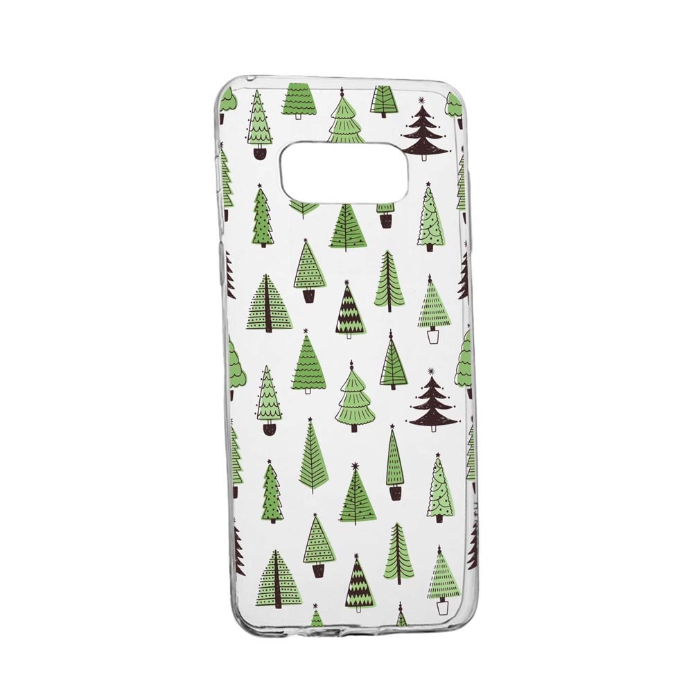 Husa Silicon Compatibila Cu Samsung Galaxy S8 Plus, Christmas Tree Shapes, rezistenta la uzura, anti-alunecare, 872