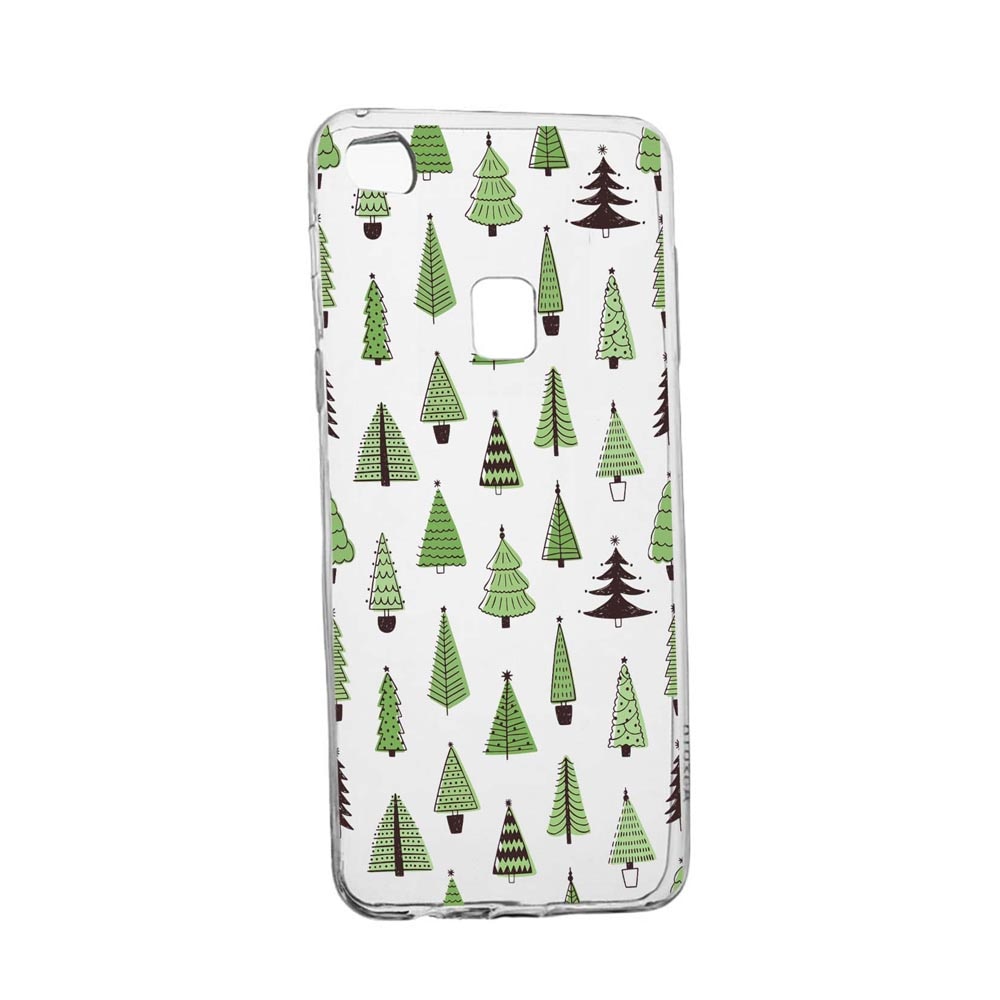 Husa Silicon Compatibila Cu Huawei P10 Lite, Christmas Tree Shapes, rezistenta la uzura, anti-alunecare, 872