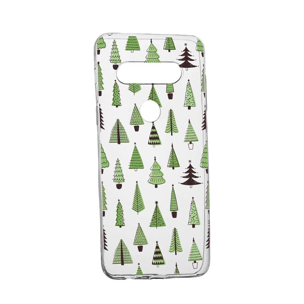 Husa Silicon Compatibila Cu LG K40S, Christmas Tree Shapes, rezistenta la uzura, anti-alunecare, 872