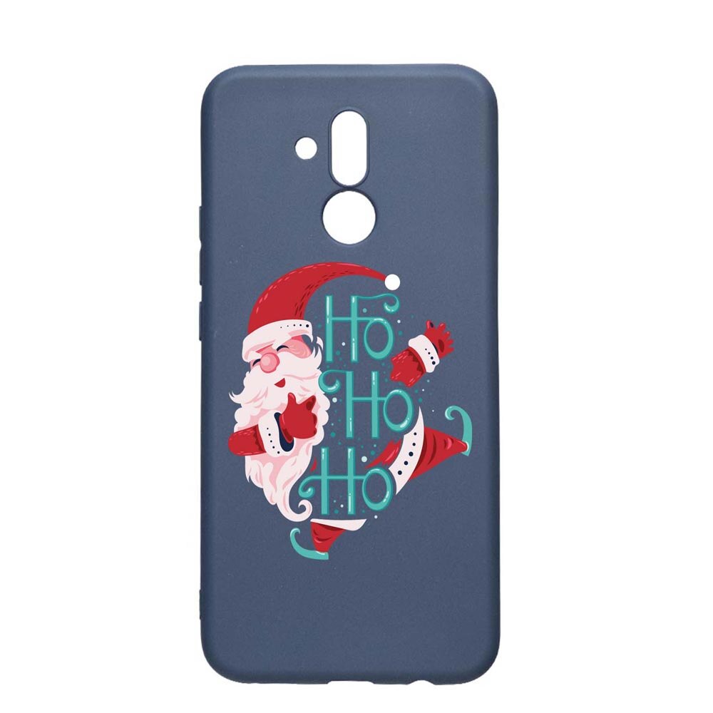 Husa Silicon Compatibila Cu Huawei Mate 20 Lite, HoHoHo Santa Claus, rezistenta la uzura, anti-alunecare, AlaskanBlue, AB869