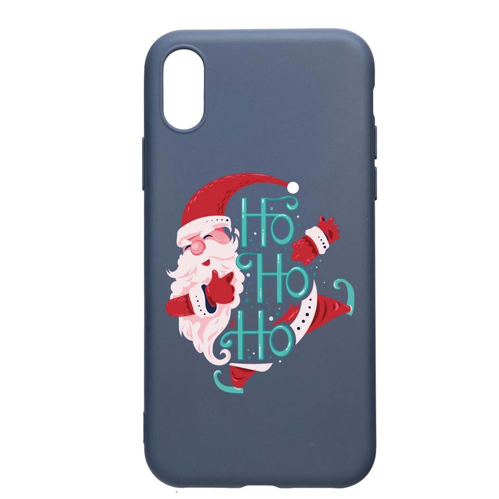 Husa Silicon Compatibila Cu Huawei Y5 2019, HoHoHo Santa Claus, rezistenta la uzura, anti-alunecare, AlaskanBlue, AB869