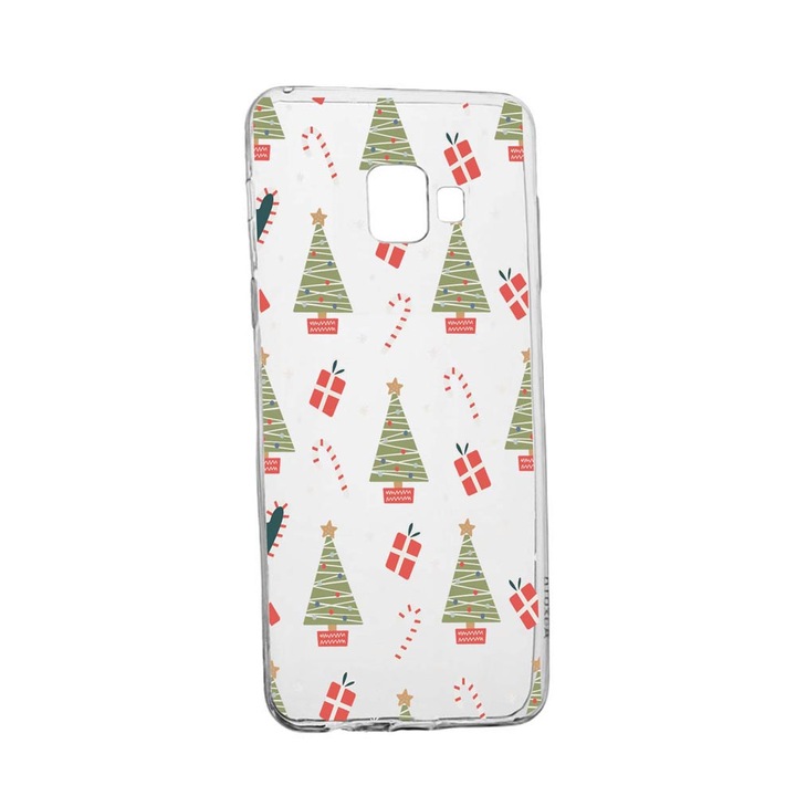 Калъф, съвместим със Samsung Galaxy A5 2017, Коледен модел, устойчивост на износване, противоплъзгащ се, 873