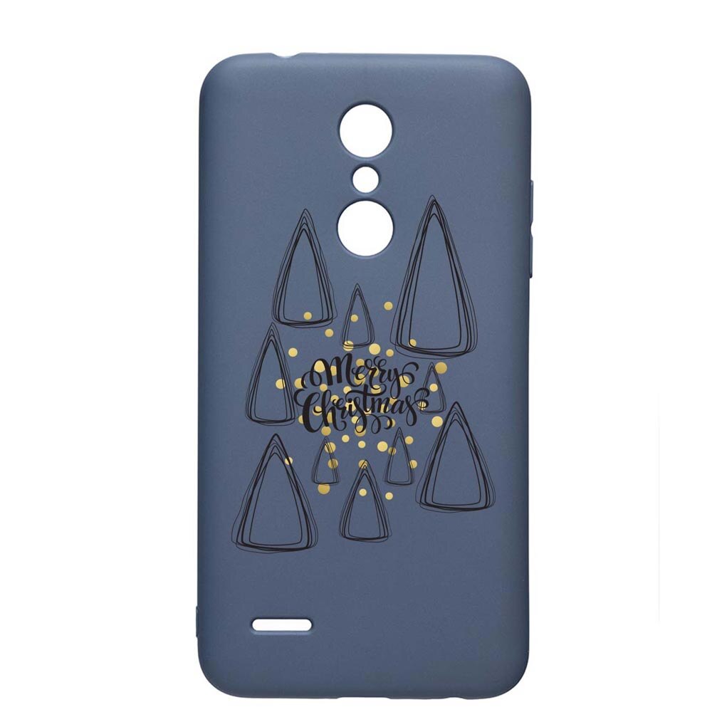 Husa Silicon Compatibila Cu LG K11 / K11 Plus / K10 2018, Minimalist Merry Christmas, rezistenta la uzura, anti-alunecare, AlaskanBlue, AB870