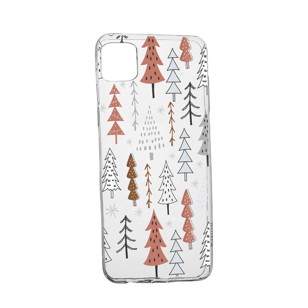 Husa Silicon Compatibila Cu Xiaomi Poco C3, Hand Drawn Christmas Tree, rezistenta la uzura, anti-alunecare, 875
