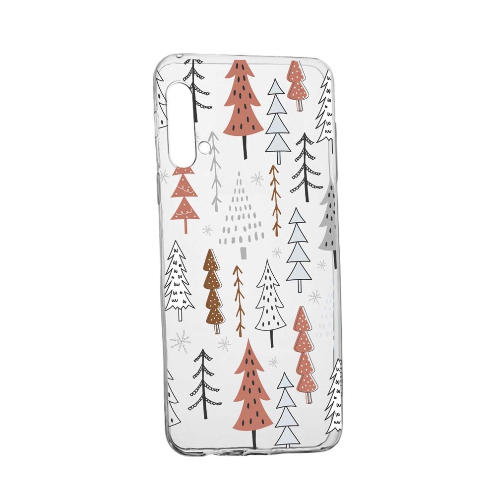 Husa Silicon Compatibila Cu Huawei Honor 20 Pro, Hand Drawn Christmas Tree, rezistenta la uzura, anti-alunecare, 875