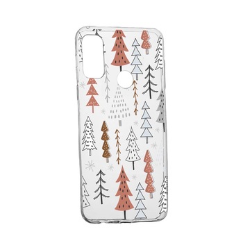 Husa Silicon Compatibila Cu Huawei 9X Lite, Hand Drawn Christmas Tree, rezistenta la uzura, anti-alunecare, 875 Husa Silicon Compatibila Cu Huawei 9X Lite, Hand Drawn Christmas Tree, rezistenta la uzura, anti-alunecare, 875