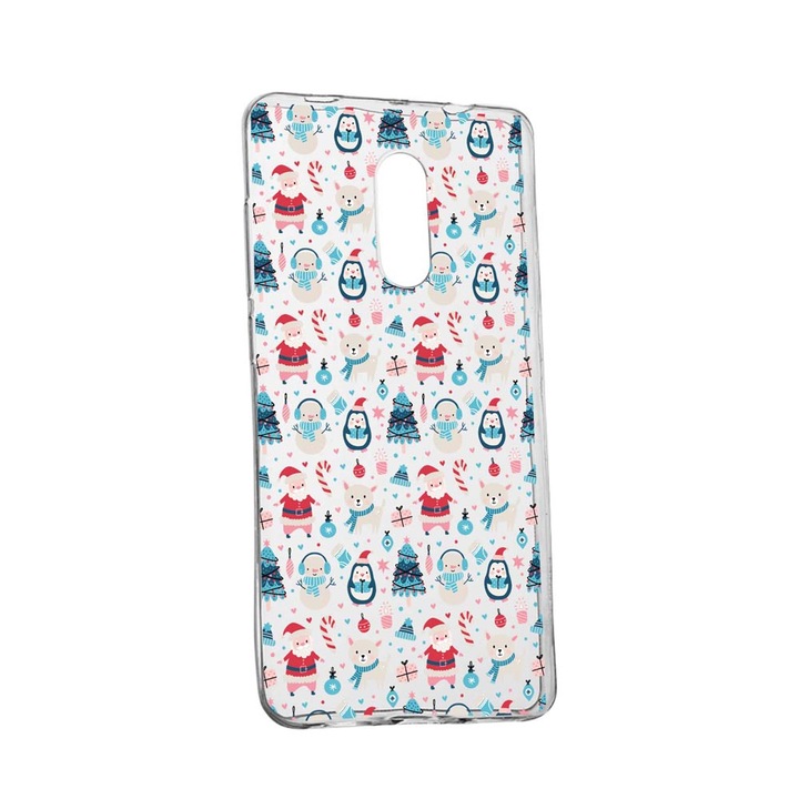 Husa Silicon Compatibila Cu Nokia 2.4, Christmas Ornaments, rezistenta la uzura, anti-alunecare, 876