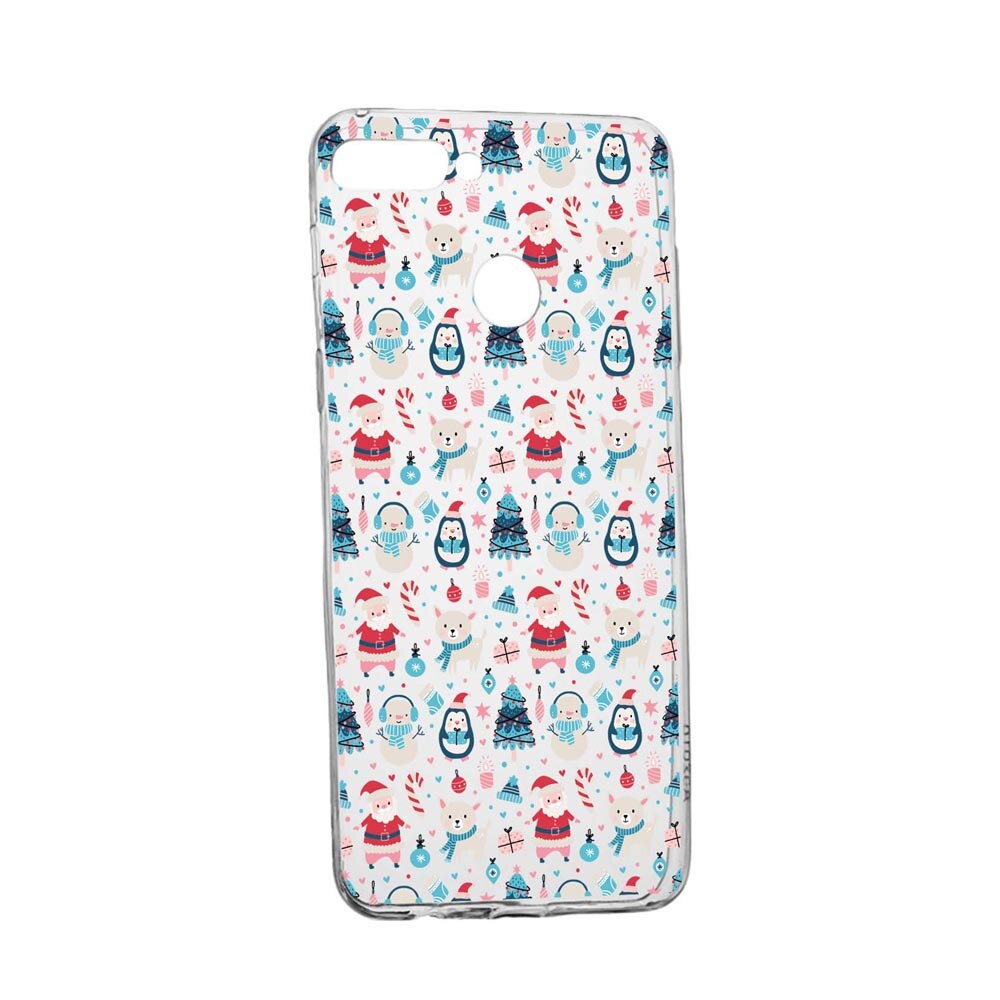 Husa Silicon Compatibila Cu Huawei Y6 Prime 2018, Christmas Ornaments, rezistenta la uzura, anti-alunecare, 876