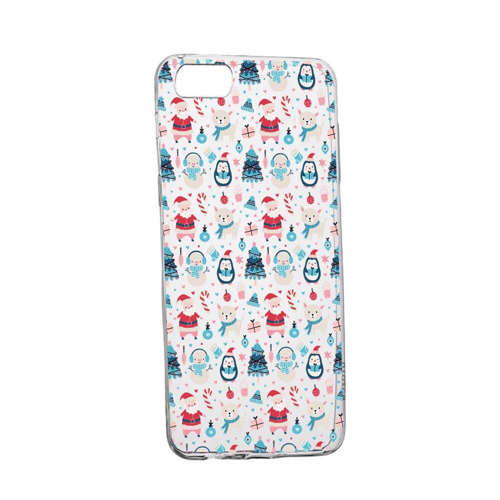 Husa Silicon Compatibila Cu Apple iPhone 6 Plus / 6S Plus, Christmas Ornaments, rezistenta la uzura, anti-alunecare, 876