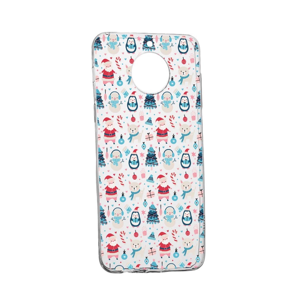Husa Silicon Compatibila Cu Motorola Moto G7 Power, Christmas Ornaments, rezistenta la uzura, anti-alunecare, 876