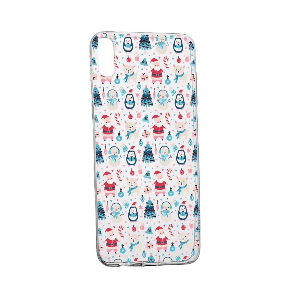 Husa Silicon Compatibila Cu Huawei Y5 2019, Christmas Ornaments, rezistenta la uzura, anti-alunecare, 876