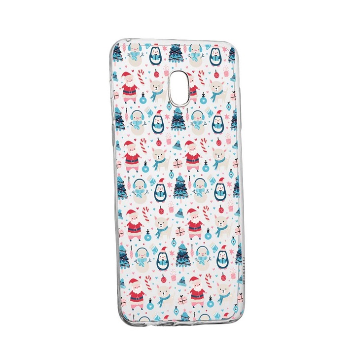 Husa Silicon Compatibila Cu Samsung Galaxy J7 2017, Christmas Ornaments, rezistenta la uzura, anti-alunecare, 876
