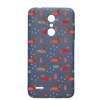 Husa Silicon Compatibila Cu LG K11 / K11 Plus / K10 2018, Dachshund Christmas, rezistenta la uzura, anti-alunecare, AlaskanBlue, AB871 Husa Silicon Compatibila Cu LG K11 / K11 Plus / K10 2018, Dachshund Christmas, rezistenta la uzura, anti-alunecare, AlaskanBlue, AB871