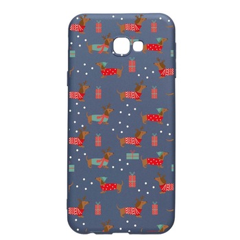 Husa Silicon Compatibila Cu Samsung Galaxy J4 Plus, Dachshund Christmas, rezistenta la uzura, anti-alunecare, AlaskanBlue, AB871 Husa Silicon Compatibila Cu Samsung Galaxy J4 Plus, Dachshund Christmas, rezistenta la uzura, anti-alunecare, AlaskanBlue, AB871