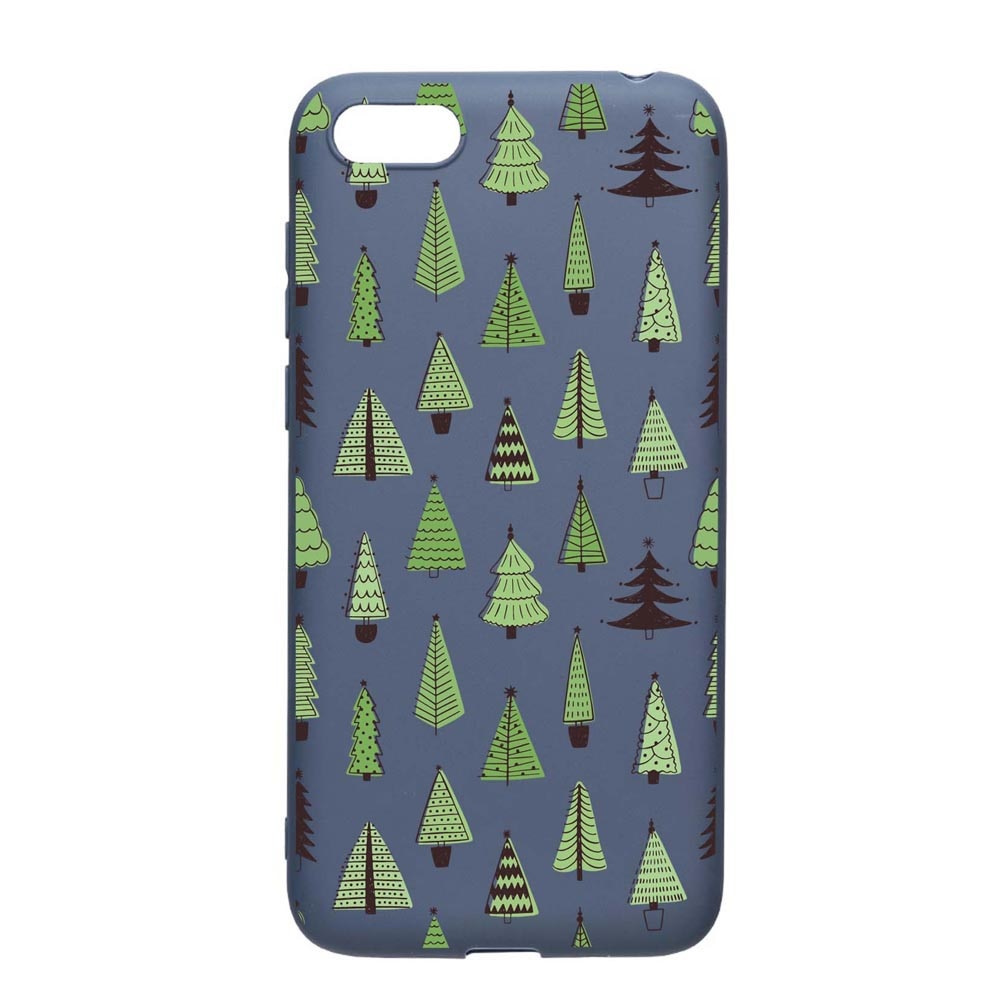 Husa Silicon Compatibila Cu Apple iPhone 6S / 6, Christmas Tree Shapes, rezistenta la uzura, anti-alunecare, AlaskanBlue, AB872