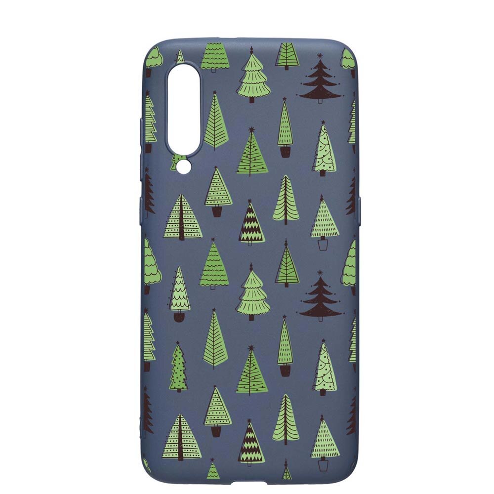 Husa Silicon Compatibila Cu Xiaomi Mi 9, Christmas Tree Shapes, rezistenta la uzura, anti-alunecare, AlaskanBlue, AB872