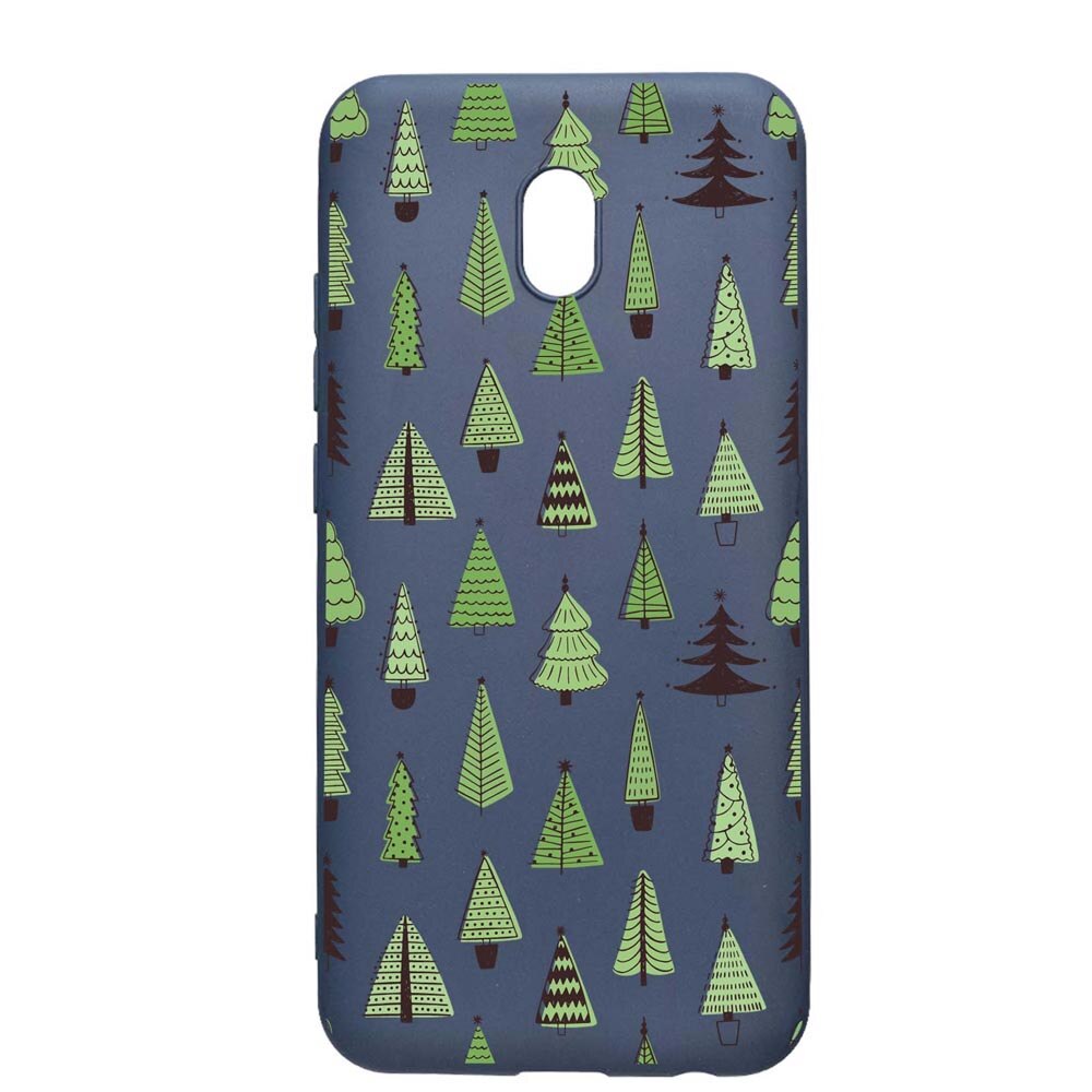 Husa Silicon Compatibila Cu Xiaomi Redmi 8A, Christmas Tree Shapes, rezistenta la uzura, anti-alunecare, AlaskanBlue, AB872