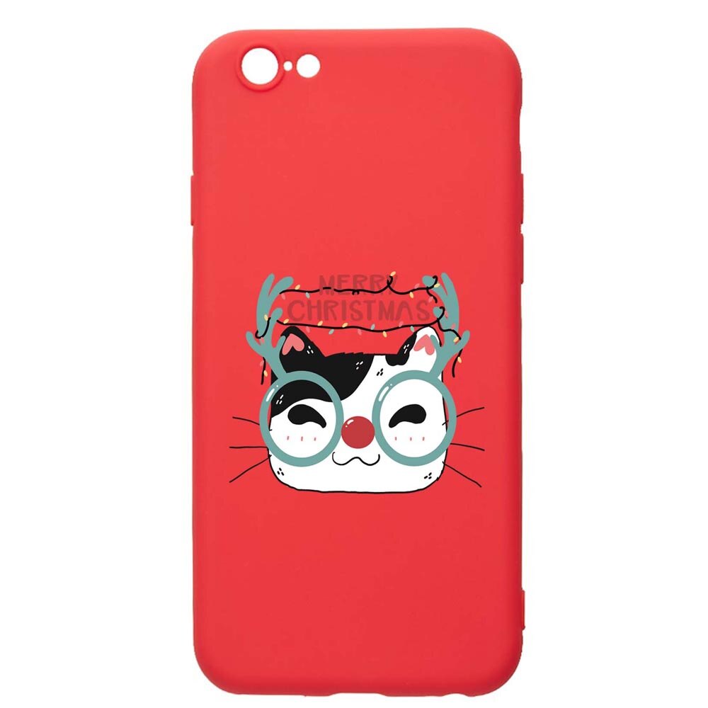 Husa Silicon Compatibila Cu Apple iPhone SE 2 / iPhone 8 / iPhone 7, I Want To Be Rudolph, rezistenta la uzura, anti-alunecare, Red, R877