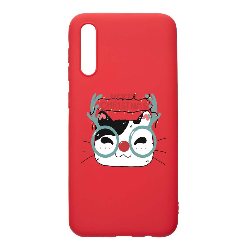 Husa Silicon Compatibila Cu Samsung Galaxy A50, I Want To Be Rudolph, rezistenta la uzura, anti-alunecare, Red, R877