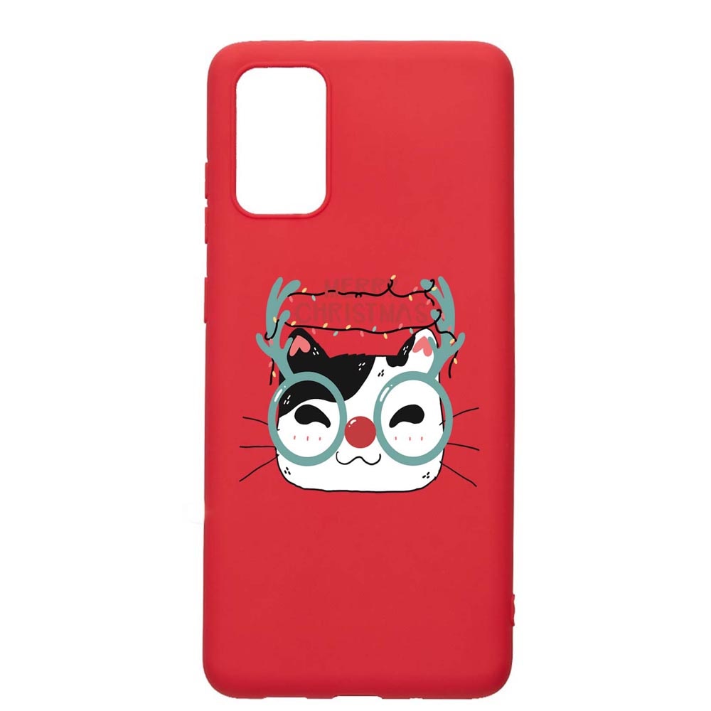 Husa Silicon Compatibila Cu Samsung Galaxy A41, I Want To Be Rudolph, rezistenta la uzura, anti-alunecare, Red, R877