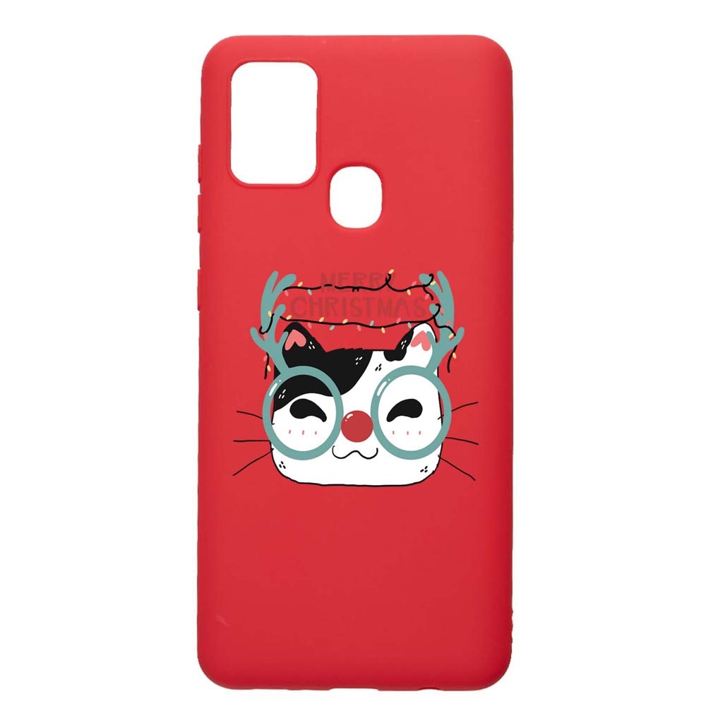 Husa Silicon Compatibila Cu Samsung Galaxy A21s, I Want To Be Rudolph, rezistenta la uzura, anti-alunecare, Red, R877