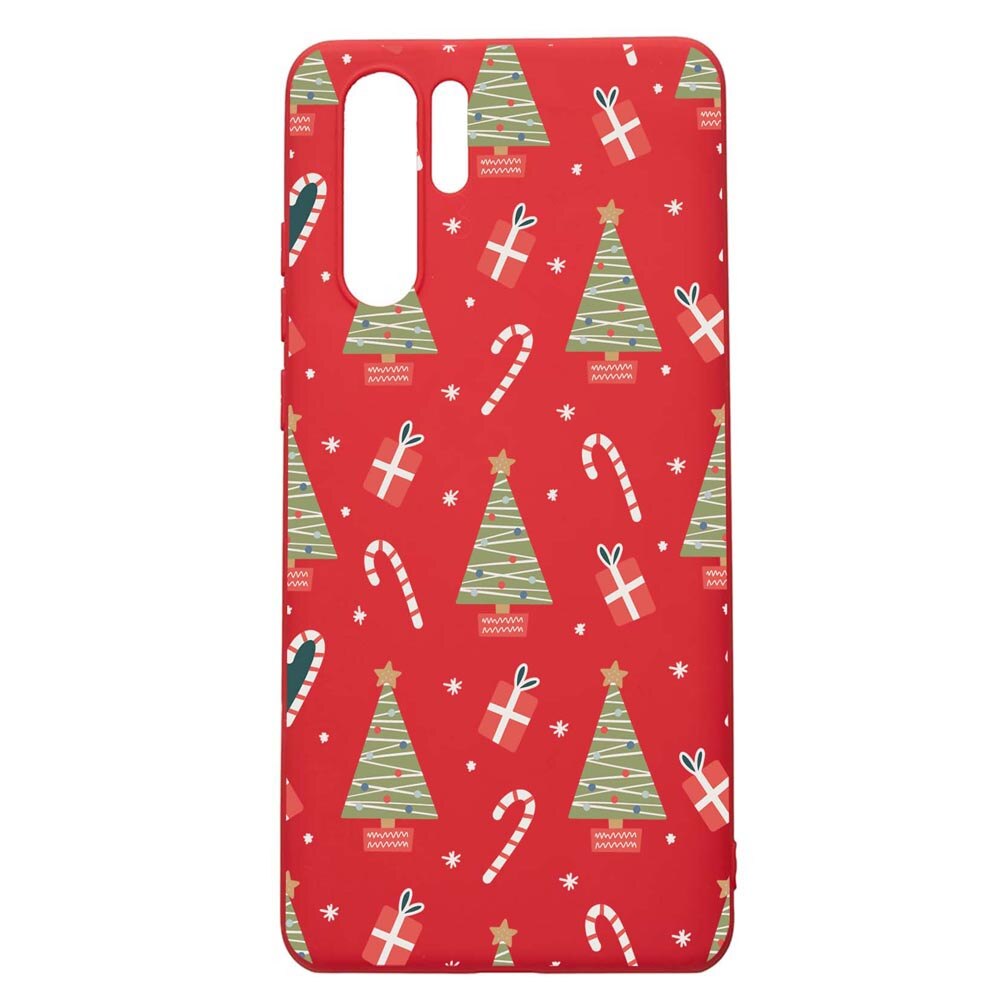 Husa Silicon Compatibila Cu Huawei P30 Pro, Christmas Pattern, rezistenta la uzura, anti-alunecare, Red, R873