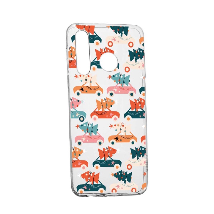 Husa Silicon Compatibila Cu Samsung Galaxy A40, Christmas Season, rezistenta la uzura, anti-alunecare, 874