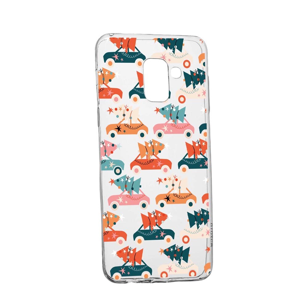 Husa Silicon Compatibila Cu Samsung Galaxy A6 2018, Christmas Season, rezistenta la uzura, anti-alunecare, 874