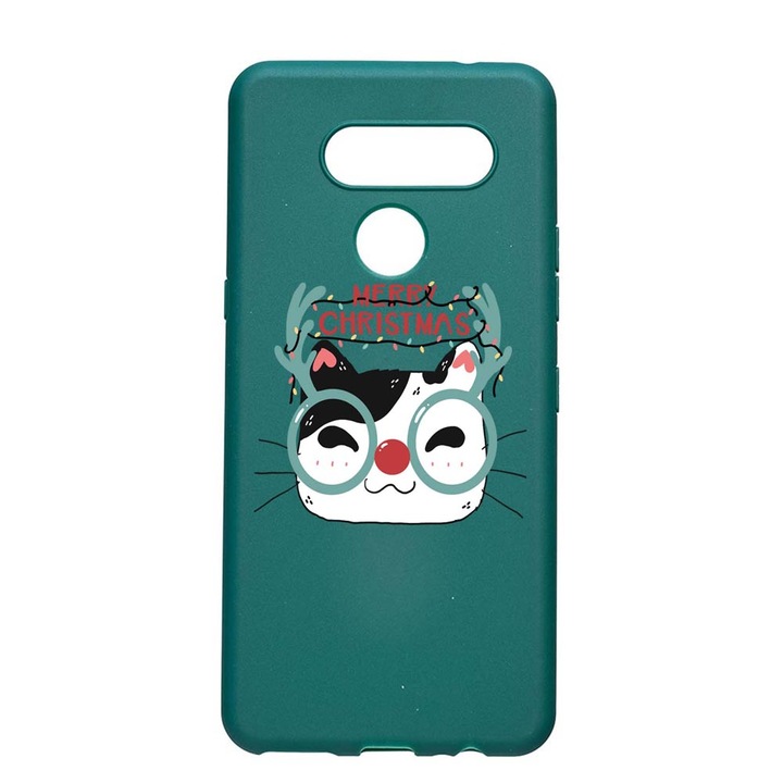 Szilikon védőtok, LG K50s, I Want To Be Rudolph, ForestGreen, FG877