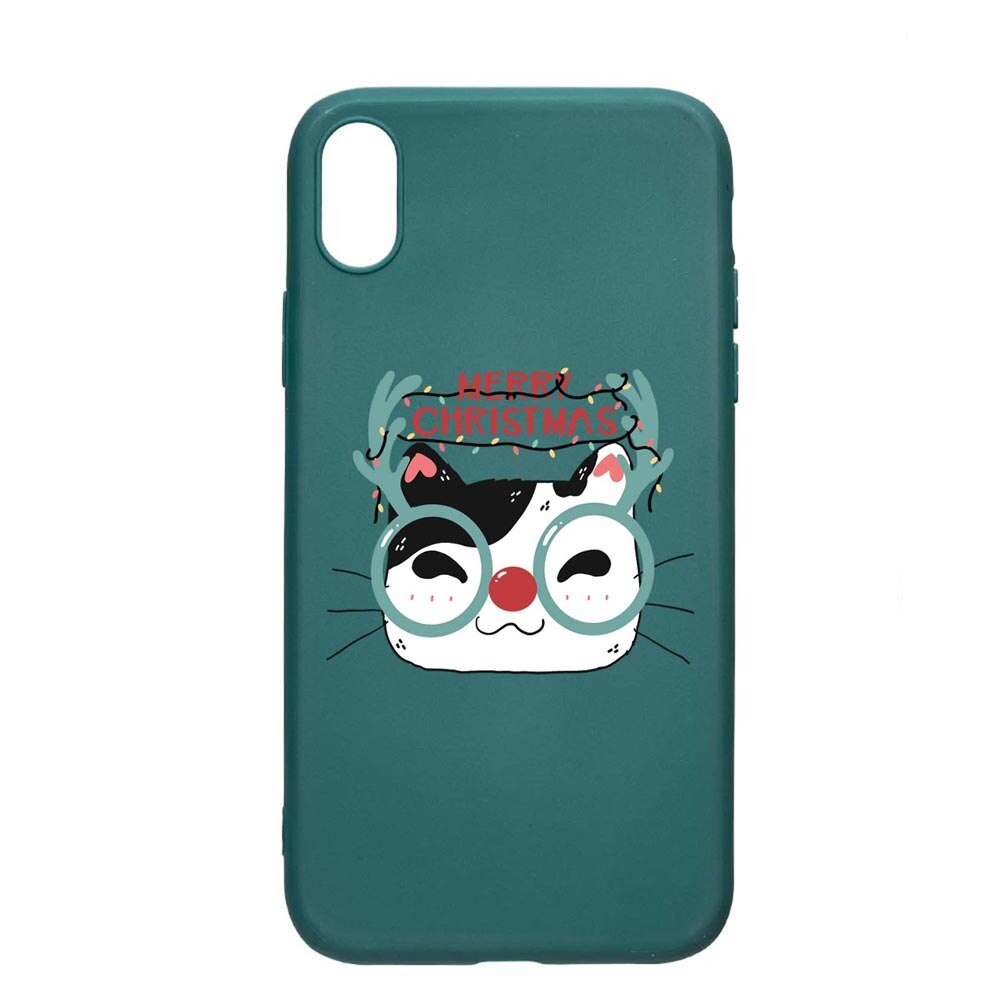 Husa Silicon Compatibila cu Samsung Galaxy A10, I Want To Be Rudolph, rezistenta la uzura, anti-alunecare, ForestGreen, FG877