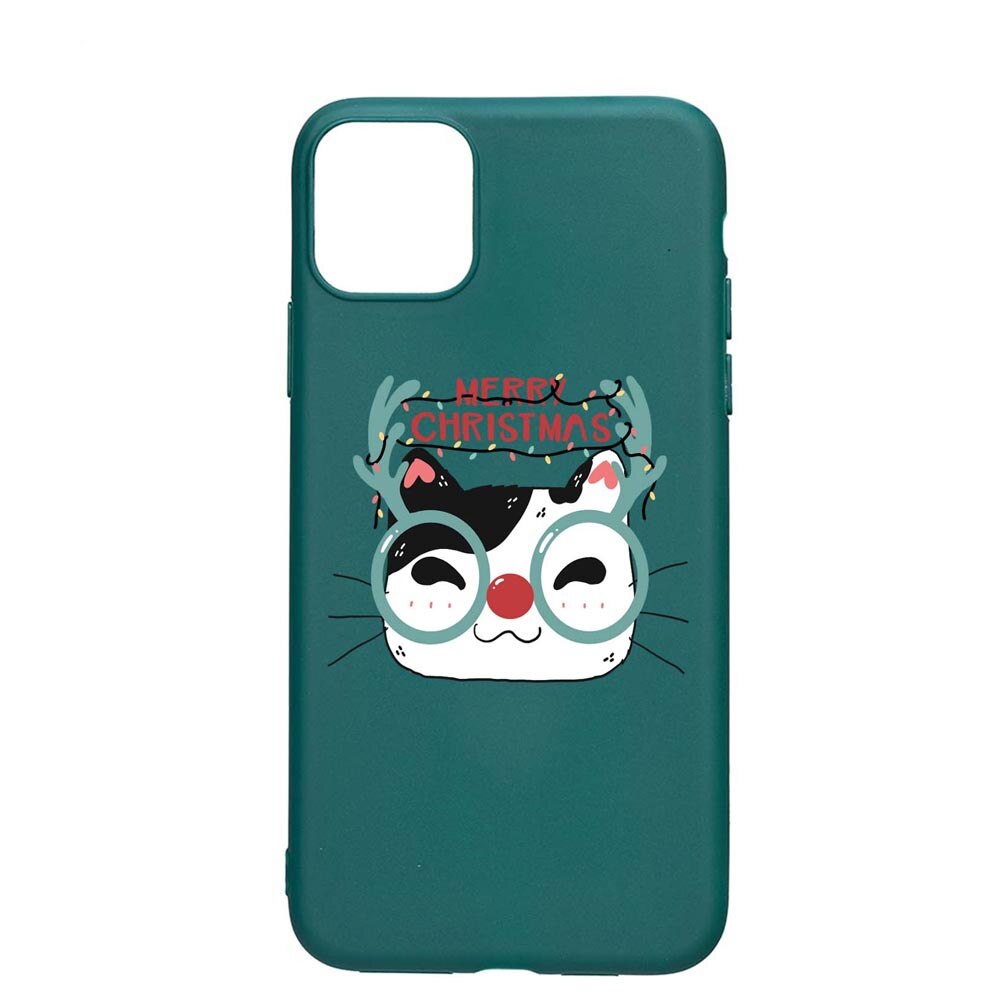 Husa Silicon Compatibila cu Apple iPhone 11 Pro Max, I Want To Be Rudolph, rezistenta la uzura, anti-alunecare, ForestGreen, FG877