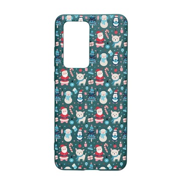 Husa Silicon Compatibila cu Huawei P40 Pro, Christmas Ornaments, rezistenta la uzura, anti-alunecare, ForestGreen, FG876 Husa Silicon Compatibila cu Huawei P40 Pro, Christmas Ornaments, rezistenta la uzura, anti-alunecare, ForestGreen, FG876
