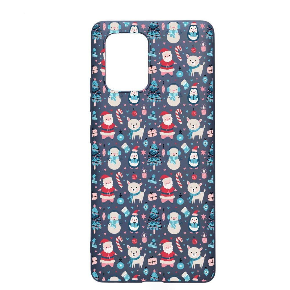 Husa Silicon Compatibila Cu Samsung Galaxy S10 Lite / A91, Christmas Ornaments, rezistenta la uzura, anti-alunecare, AlaskanBlue, AB876