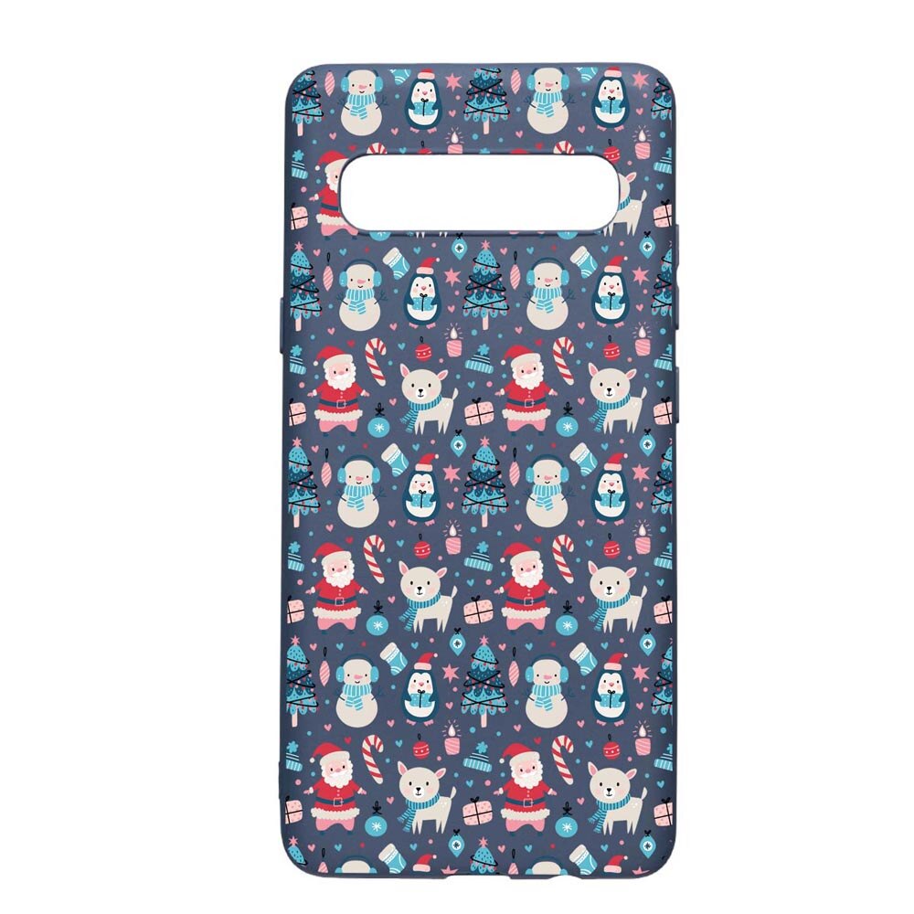 Husa Silicon Compatibila Cu Samsung Galaxy S10 5G, Christmas Ornaments, rezistenta la uzura, anti-alunecare, AlaskanBlue, AB876