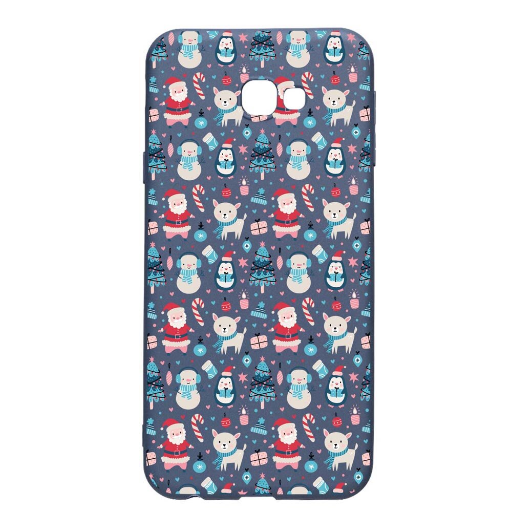 Husa Silicon Compatibila Cu Samsung Galaxy J4 Plus, Christmas Ornaments, rezistenta la uzura, anti-alunecare, AlaskanBlue, AB876