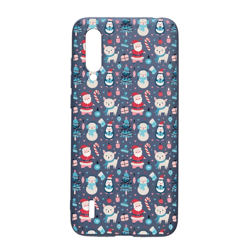 Husa Silicon Compatibila Cu Xiaomi Mi A3 Lite, Christmas Ornaments, rezistenta la uzura, anti-alunecare, AlaskanBlue, AB876