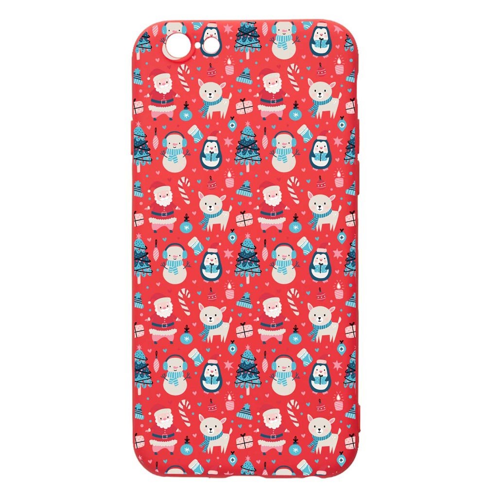 Husa Silicon Compatibila Cu Apple iPhone 6S / 6, Christmas Ornaments, rezistenta la uzura, anti-alunecare, Red, R876