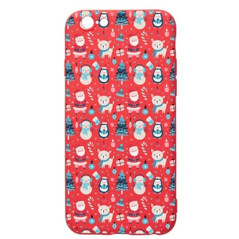 Husa Silicon Compatibila Cu Apple iPhone SE 2 / iPhone 8 / iPhone 7, Christmas Ornaments, rezistenta la uzura, anti-alunecare, Red, R876 Husa Silicon Compatibila Cu Apple iPhone SE 2 / iPhone 8 / iPhone 7, Christmas Ornaments, rezistenta la uzura, anti-alunecare, Red, R876
