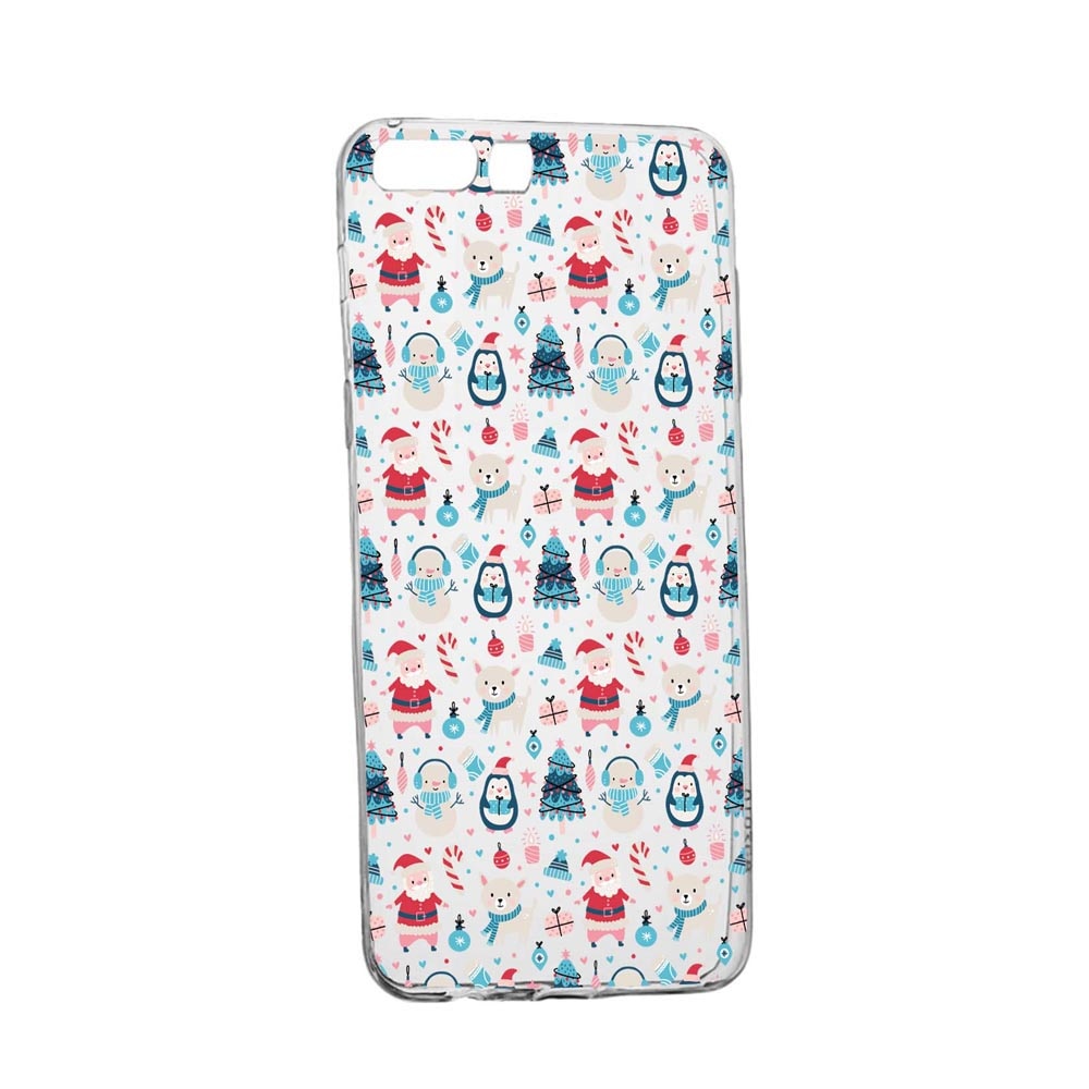 Husa Silicon Compatibila Cu Huawei Y6 2018, Christmas Ornaments, rezistenta la uzura, anti-alunecare, 876