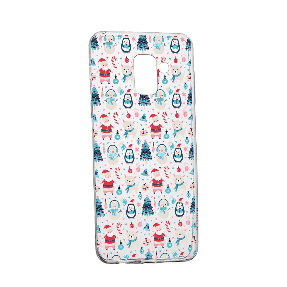 Husa Silicon Compatibila Cu Samsung Galaxy A6 2018, Christmas Ornaments, rezistenta la uzura, anti-alunecare, 876