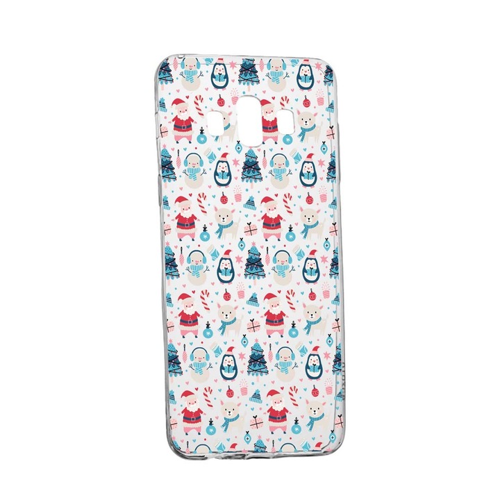 Husa Silicon Compatibila Cu Samsung Galaxy J6 Plus 2018, Christmas Ornaments, rezistenta la uzura, anti-alunecare, 876