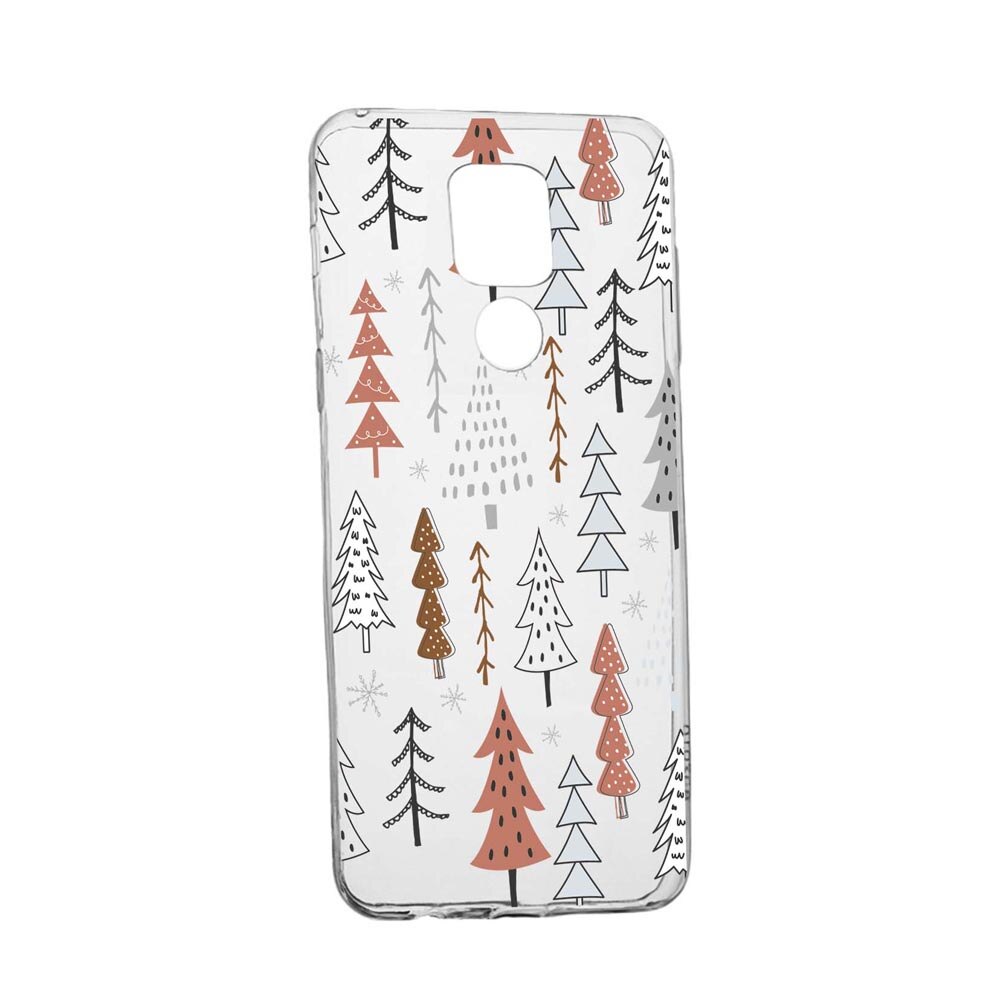 Husa Silicon Compatibila Cu Xiaomi Redmi Note 9, Hand Drawn Christmas Tree, rezistenta la uzura, anti-alunecare, 875