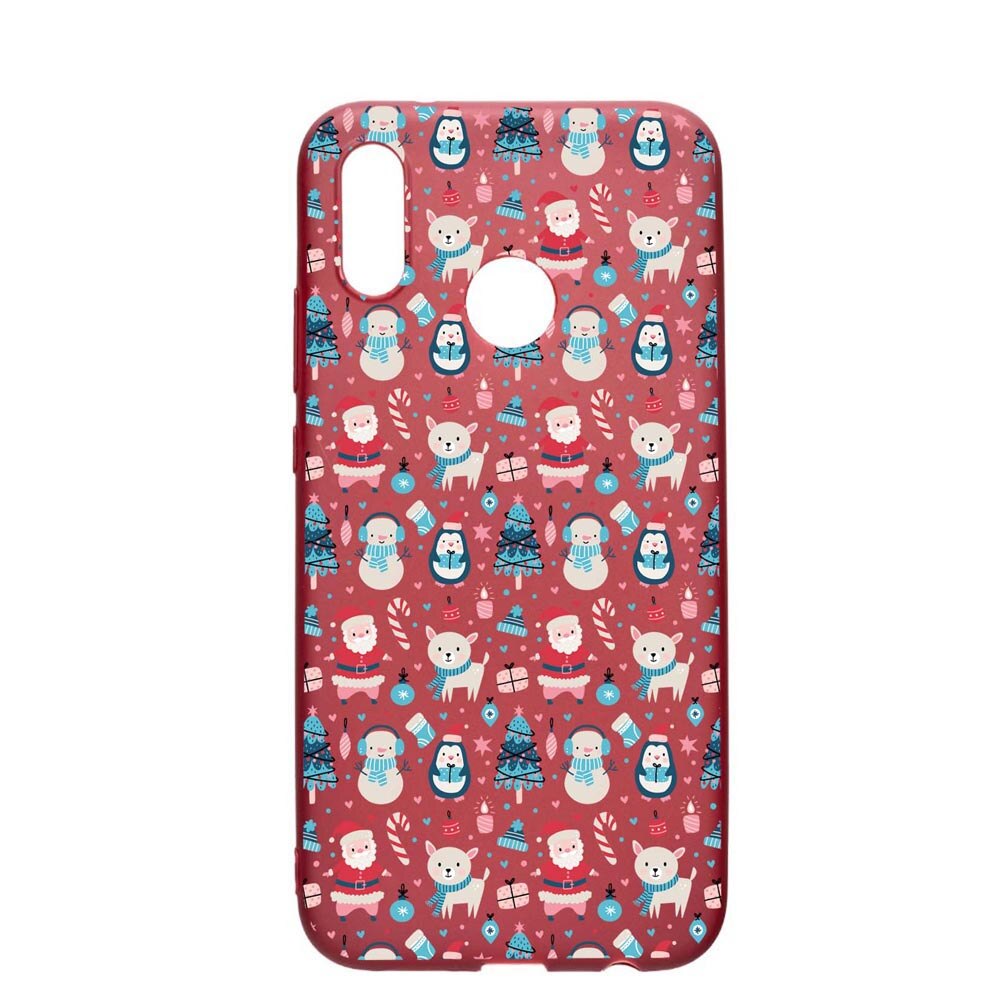Husa Silicon Compatibila cu Huawei P20 Lite, Christmas Ornaments, rezistenta la uzura, anti-alunecare, Pomegranate, PG876