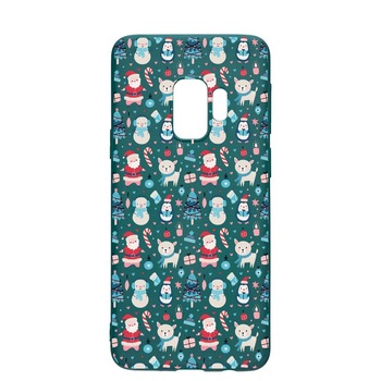 Husa Silicon Compatibila cu Samsung Galaxy S9, Christmas Ornaments, rezistenta la uzura, anti-alunecare, ForestGreen, FG876 Husa Silicon Compatibila cu Samsung Galaxy S9, Christmas Ornaments, rezistenta la uzura, anti-alunecare, ForestGreen, FG876